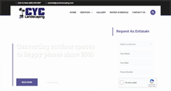 Desktop Screenshot of cyclandscaping.com