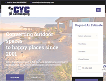 Tablet Screenshot of cyclandscaping.com